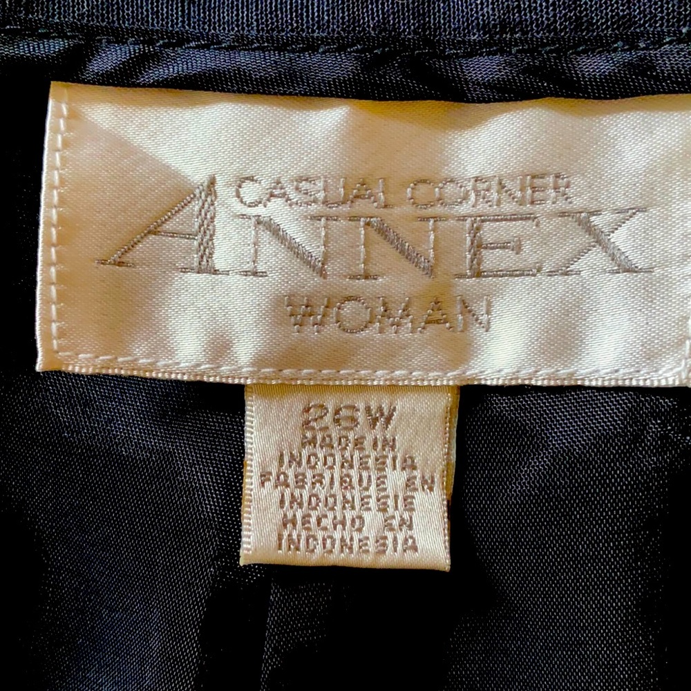 Black Linen/Rayon lined dressy pants